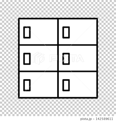 Delivery box and locker icon Delivery box and locker icon 142589611