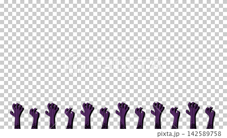Halloween horror hand illustration background material Halloween horror hand illustration background material 142589758