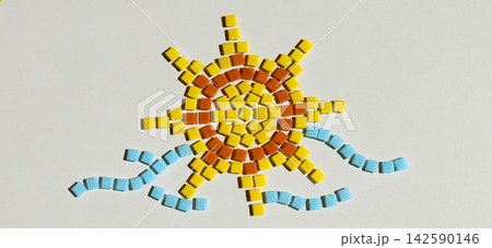 colorful snowflake made of paper 142590146