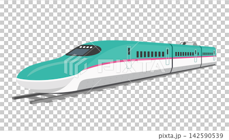 Tohoku Shinkansen, flat illustration Tohoku Shinkansen, flat illustration 142590539