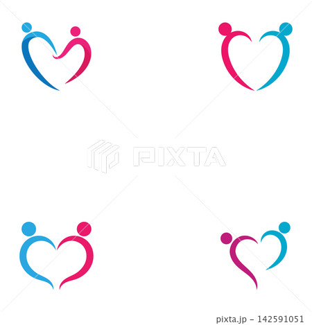 Beauty Love Vector icon illustration design Template Beauty Love Vector icon illustration design Template 142591051