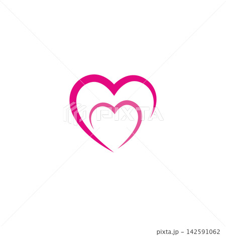 Beauty Love Vector icon illustration design Template 142591062