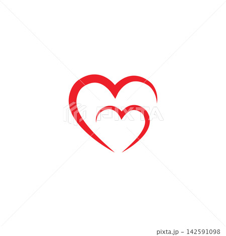 Beauty Love Vector icon illustration design Template 142591098