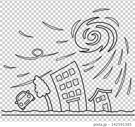 台風のアイコン 142591385
