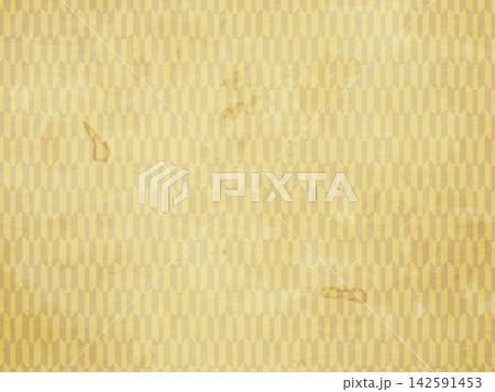 背景、年賀状、和風、和紙、和柄、紙、干支、正月、バックグラウンド、黄色、テクスチャ、素材、模様、和、 142591453