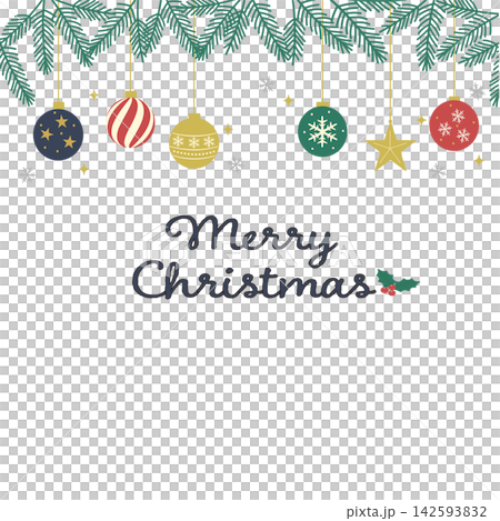 Christmas banner background, Christmas ornament illustration, garland Christmas banner background, Christmas ornament illustration, garland 142593832