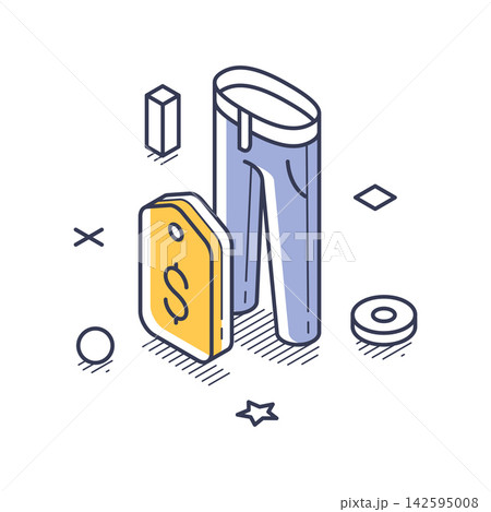 Online Shopping For Fashion Apparel On Sale Isometric Vector Illustration Online Shopping For Fashion Apparel On Sale Isometric Vector Illustration 142595008