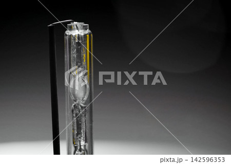 Xenon lamp on the table. appearance of a xenon lamp. 142596353