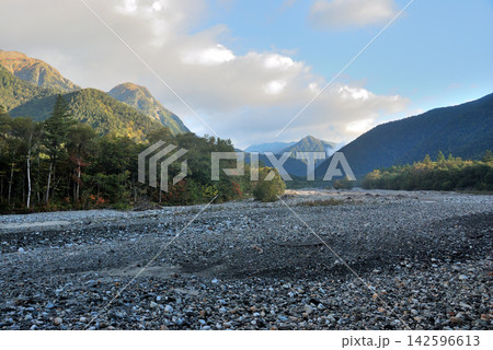 【山の風景】長野県・上高地・梓川 【山の風景】長野県・上高地・梓川 142596613