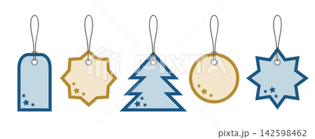 set of different christmas paper tag labels isolated vector illustration set of different christmas paper tag labels isolated vector illustration 142598462
