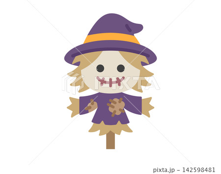 ハロウィンのカカシのアイコンのイラスト ハロウィンのカカシのアイコンのイラスト 142598481