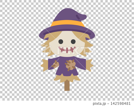 ハロウィンのカカシのアイコンのイラスト ハロウィンのカカシのアイコンのイラスト 142598481