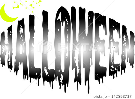 Halloween - ハロウィンHalloweenの文字の、よく目立つロゴマーク 142598737