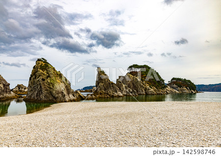 岩手県 浄土ヶ浜海浜の風景 岩手県 浄土ヶ浜海浜の風景 142598746
