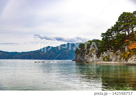 岩手県 浄土ヶ浜海浜の風景 岩手県 浄土ヶ浜海浜の風景 142598757