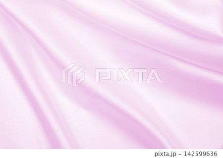 Smooth elegant pink silk or satin texture as wedding background. Luxurious background design 142599636