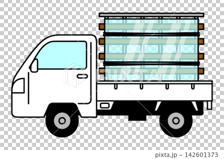 一輛輕型卡車,載運玻璃(玻璃維修公司) 一輛輕型卡車,載運玻璃(玻璃維修公司) 142601373