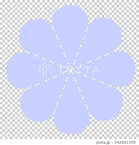 一幅淺藍色的日式花卉插圖 一幅淺藍色的日式花卉插圖 142602350