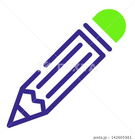Pencil line icon vector isolated 142605981