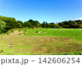 【青森】秋の三内丸山遺跡　青空と北の谷 (低湿地) 142606254