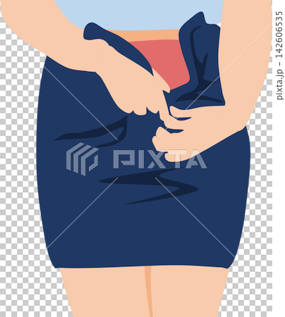 一位女士正在換衣服的插圖 一位女士正在換衣服的插圖 142606535