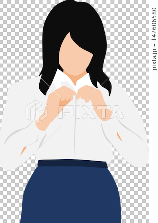 Illustration of a woman changing clothes 142606580