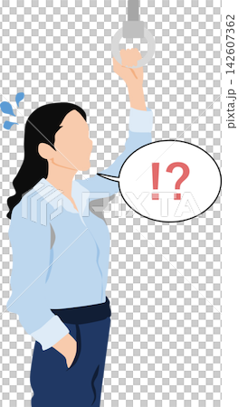 ワキ汗が気になる女性のイラスト ワキ汗が気になる女性のイラスト 142607362