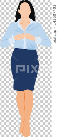 一位女士正在換衣服的插圖 一位女士正在換衣服的插圖 142607403