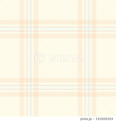 Traditional tartan plaid styling combines a structured check grid with a woven fabric finish. Balanced tones shape a seamless textile design with classic fabric heritage for wrapping papers. 142608264