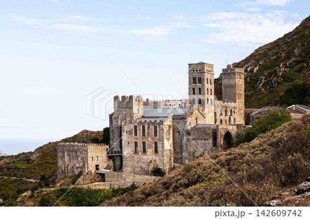 Medieval Stone Castle in Scenic Landscape 142609742