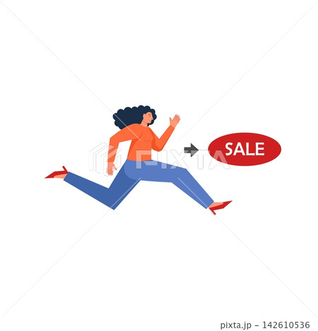 Shopping concept vector flat style design illustration 142610536