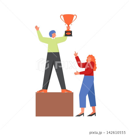 Business success concept vector flat style design illustration Business success concept vector flat style design illustration 142610555