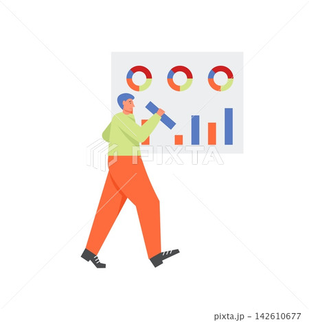 Business infographics, vector flat style design illustration Business infographics, vector flat style design illustration 142610677