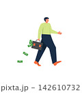 Bank loan concept, vector flat isolated illustration 142610732