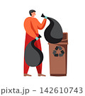 Cleaning company service, vector flat isolated illustration 142610743