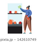 Commercial cleaning services, vector flat isolated illustration 142610749