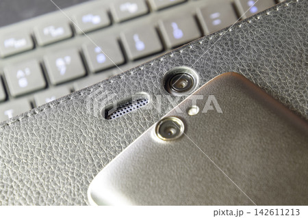 Cellphone Digital Camera. Smartphone Camera Lens Closeup 142611213