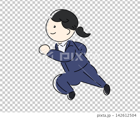 穿著西裝的婦女 穿著西裝的婦女 142612504
