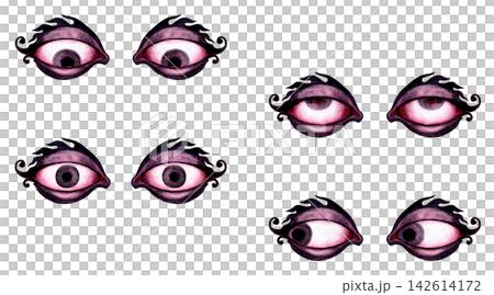 Expressive Lip Shaped Fantasy Eye Pairs 142614172