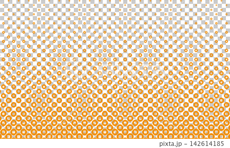 A dot pattern of persimmons that gradually spreads from the bottom. A dot pattern of persimmons that gradually spreads from the bottom. 142614185