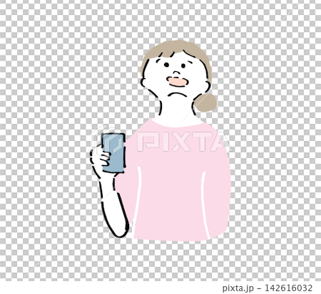 A loosely drawn, front-facing illustration of a woman gargling to prevent a cold. A loosely drawn, front-facing illustration of a woman gargling to prevent a cold. 142616032