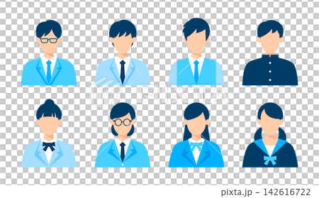 Simple icon set for students Simple icon set for students 142616722