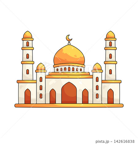 Illustration of grand mosque 142616838