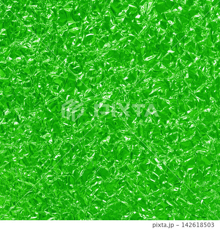 Green lime foil shiny texture, abstract wrapping paper for background and design art work. 142618503