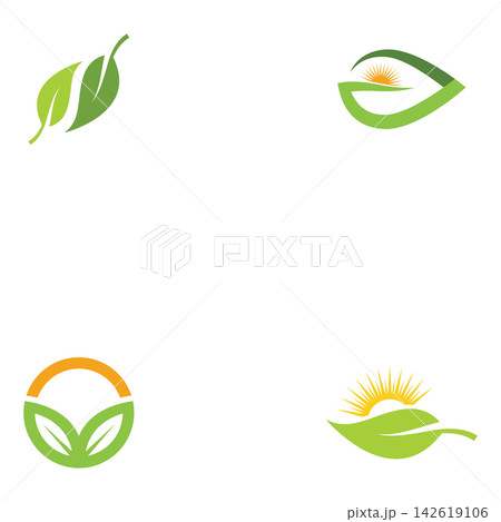 Bio leaf Icon Illustration design template Bio leaf Icon Illustration design template 142619106
