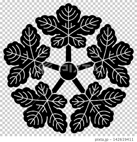 這是家族徽章,名為「梶形五葉車」。 這是家族徽章,名為「梶形五葉車」。 142619411