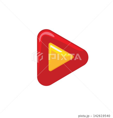 glowing play button element vector design 142619540