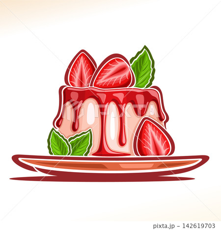 Vector logo for Panna Cotta Vector logo for Panna Cotta 142619703