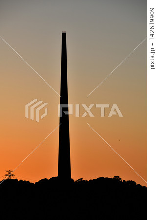 夕景の針尾送信所、針尾無線塔 夕景の針尾送信所、針尾無線塔 142619909