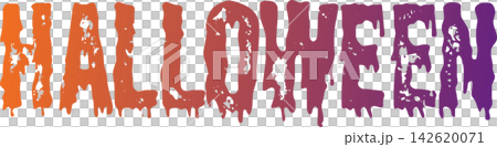 Halloween - ハロウィンHalloweenの文字の、よく目立つロゴマーク Halloween - ハロウィンHalloweenの文字の、よく目立つロゴマーク 142620071